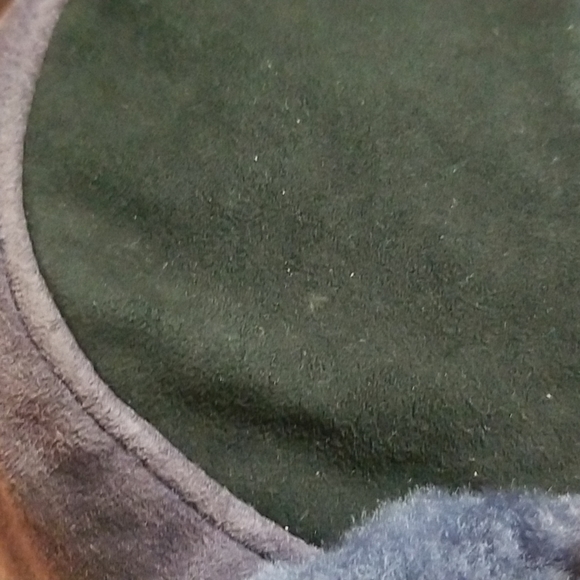 Ugg Kids Unisex Leather & Shearling Trapper hat blue sz. 2-4 years - Picture 10 of 11